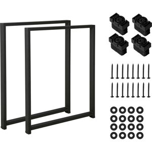 INOSIGN Möbelkufe »FRAME, Möbelfüsse, 2er-Set, Metall,«, (2 St.),... schwarz