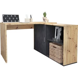 FMD Eckschreibtisch »Valley«, Breite 118 cm Artisan/Oak/Matera + Artisan/Oak/Matera + Artisan/Oak/Matera Größe