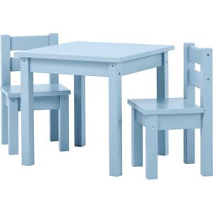 Hoppekids Kindersitzgruppe »MADS Kindersitzgruppe«, (Set, 3 tlg., 1 Tisch, 2... blau Größe