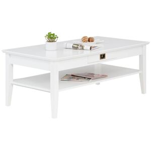 Home affaire Couchtisch »Piano«, mit 1 Schublade, Breite 130 cm weiss Größe