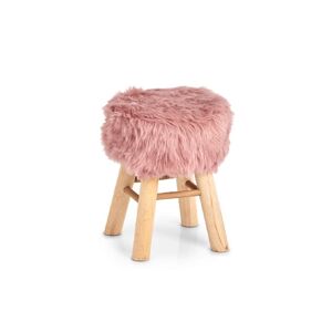 Zeller Present Hocker »Sitzhocker Zottel rosa« Rosa Größe