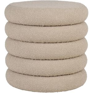 House Nordic Pouf »Brooklyn 44 x 44 cm, Beige« natur Größe