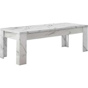 INOSIGN Couchtisch »Carrara«, (125 x 65 cm) weiss Marmor-Optik + weiss Marmor-Optik + weiss Marmor-Optik Größe