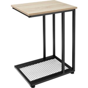 tectake Beistelltisch Eton 48x35x66cm - Industrial Holz hell, Eiche Sonoma