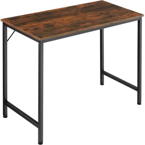 tectake Schreibtisch Jenkins - Industrial Holz dunkel, rustikal, 80 cm