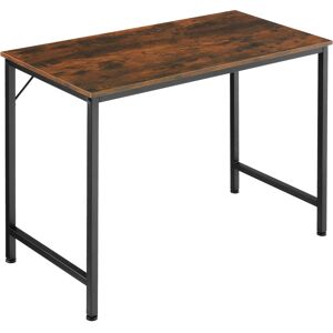 tectake Schreibtisch Jenkins - Industrial Holz dunkel, rustikal, 100 cm