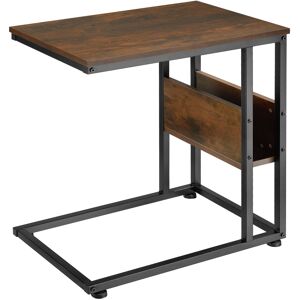 tectake Beistelltisch Wigan 55x36,5x60cm - Industrial Holz dunkel, rustikal