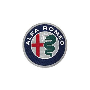 Alfa Romeo Patch Aufkleber, Offizielle Logo, Durchmesser: 50 mm