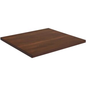 VEGA Massivholz-Tischplatte Kentucky lackiert quadratisch; 70x70x3 cm (LxBxH); buche/tabak gebeizt; quadratisch