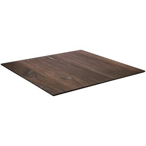 VEGA Kompakt-Tischplatte Lift quadratisch; 60x60 cm (LxB); dunkelbraun; quadratisch