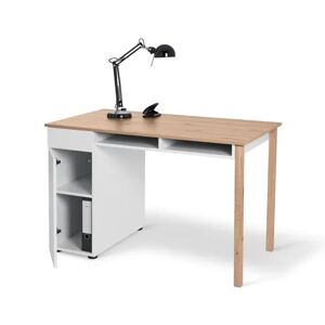 Schreibtisch mit Schublade - Tchibo - Braun Holz   unisex