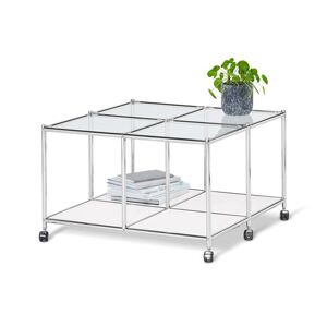 Couchtisch mit Rollen - Tchibo Glas   unisex