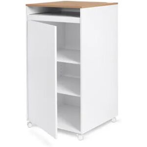 Schrank mit ausziehbarer Arbeitsfläche - Tchibo - Braun Holz   unisex