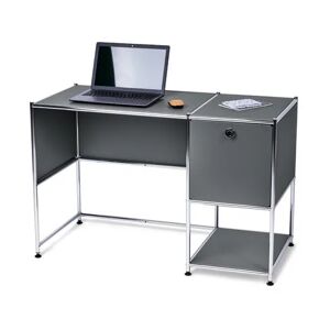 Schreibtisch Metall »CN3« mit Klapptür - Tchibo - Chrom Aluminium Matt  unisex