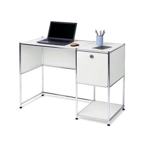 Schreibtisch Metall »CN3« mit Klapptür - Tchibo - Weiss Aluminium Matt  unisex