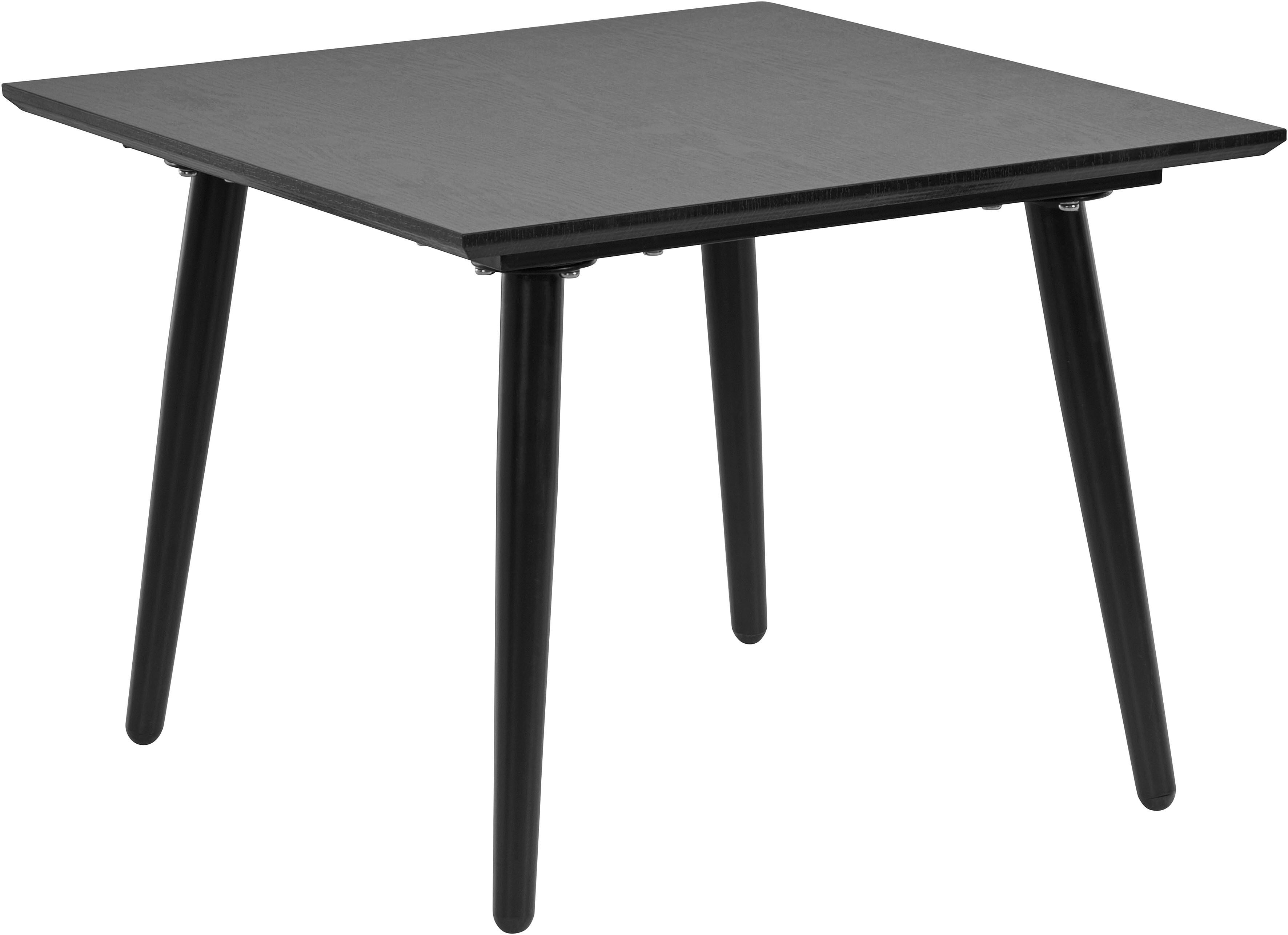 Leonique Beistelltisch »Eadwine«, Tischplatte aus pflegeleitem MDF mit Folie,... schwarz