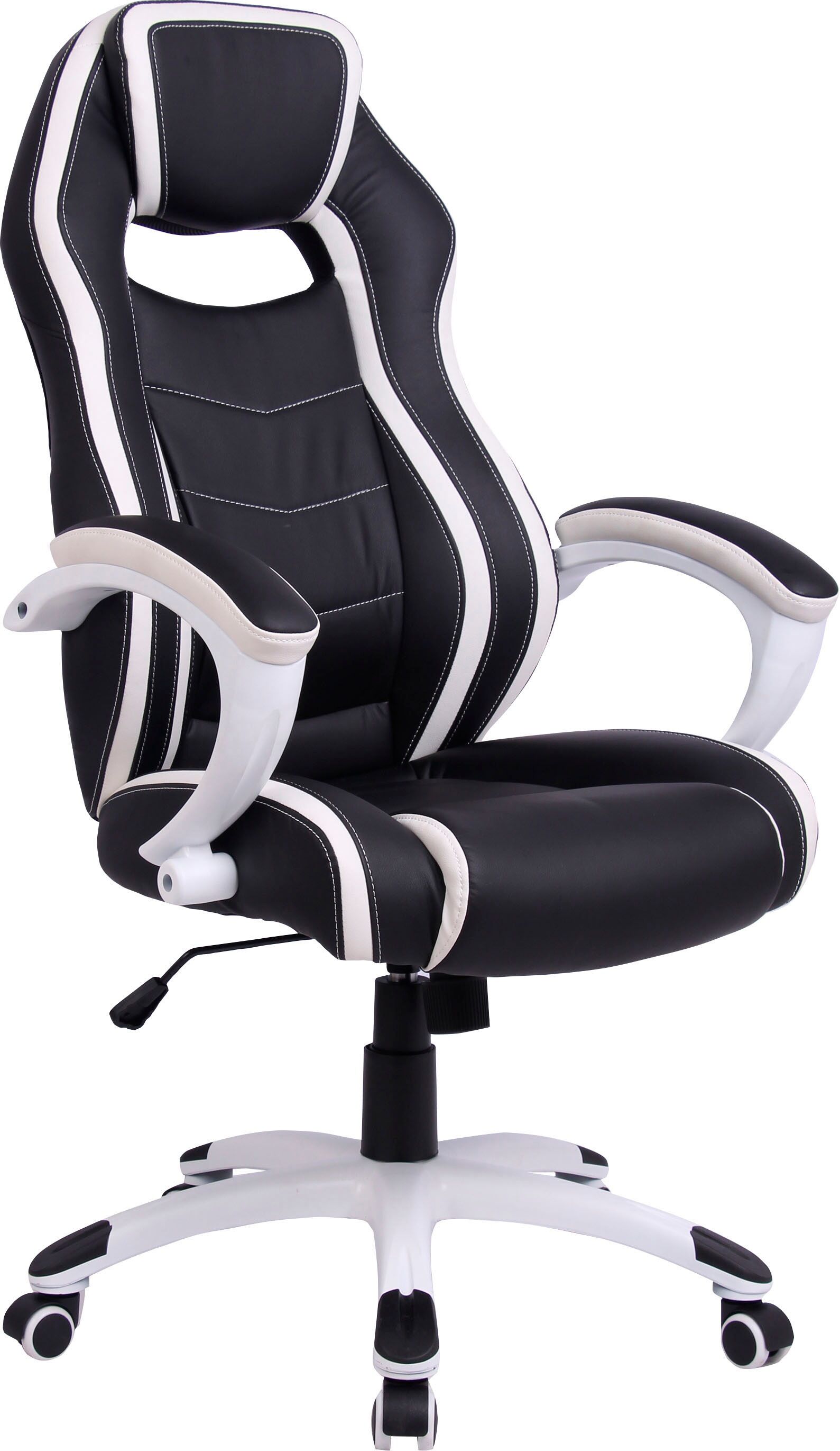 byLIVING Gaming Chair »Sydney«, Kunstleder-Netzstoff, gemütlicher Chefsessel... schwarz