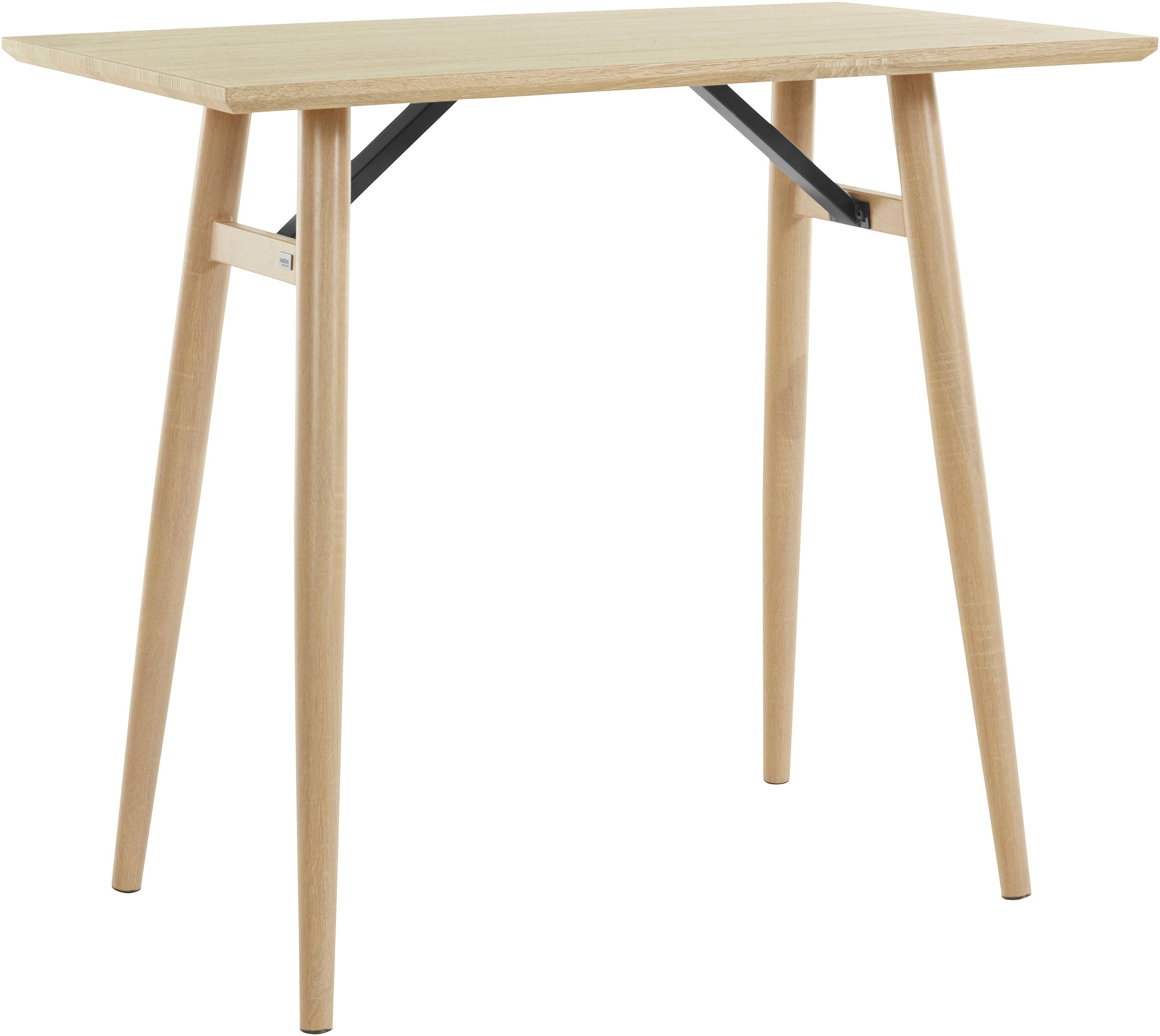 andas Bartisch »Jensjorg«, Tischplatte aus pflegeleitem MDF foliert, Gestell... beige