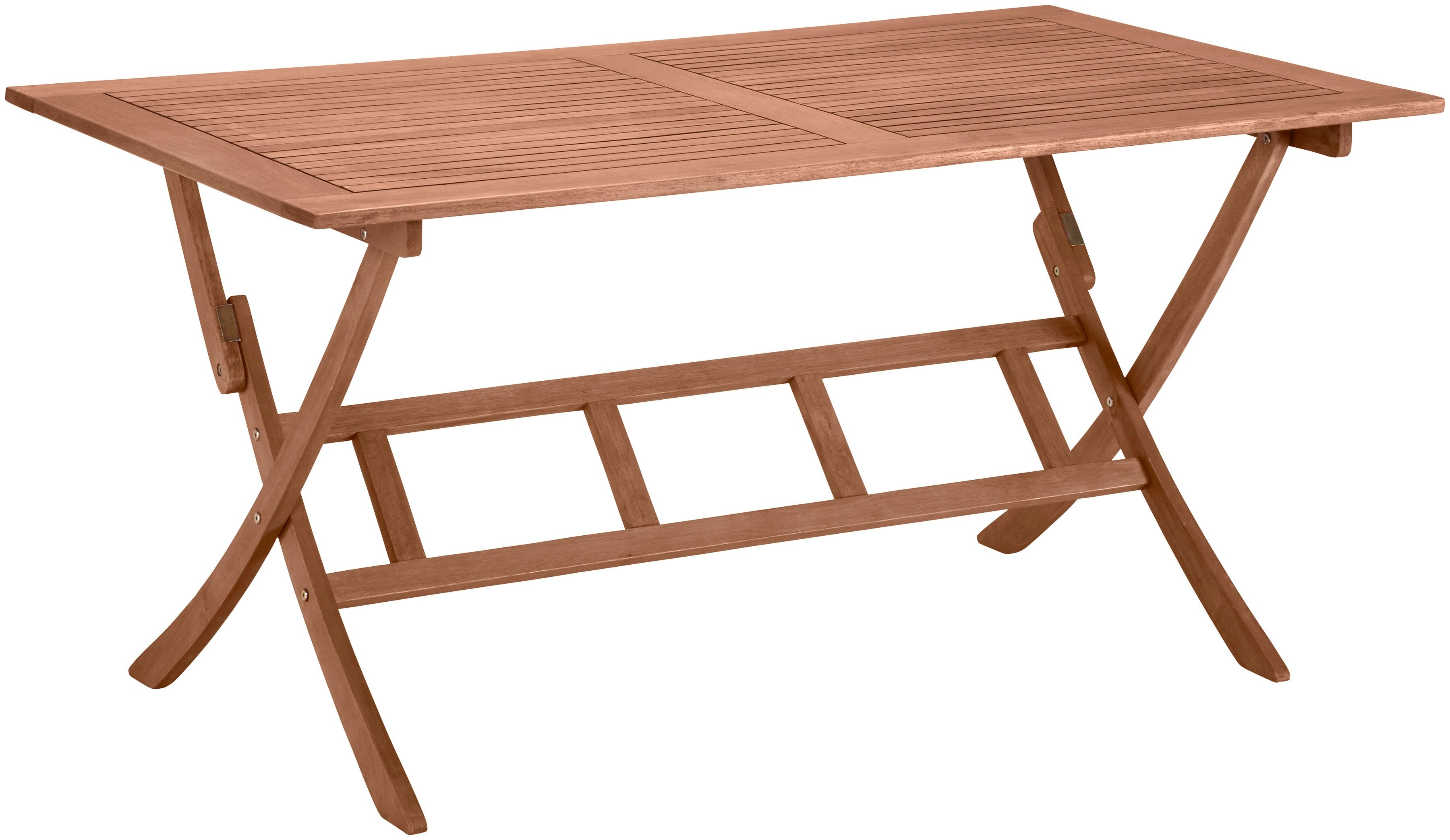 MERXX Gartentisch »Maracaibo« braun Größe Tischplatte: Massivholz, Gestell: Holzwerkstoff