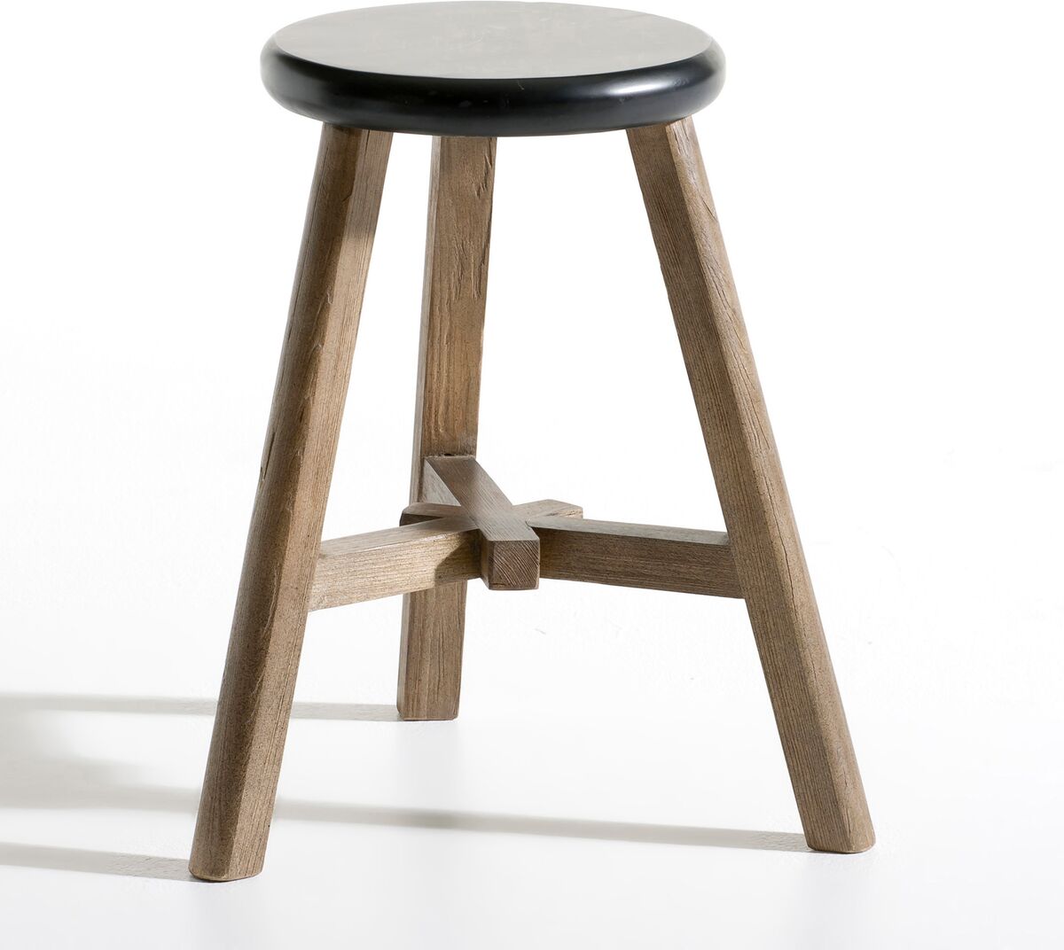 AM.PM Hocker "Pogo", Ulme massiv BEIGE