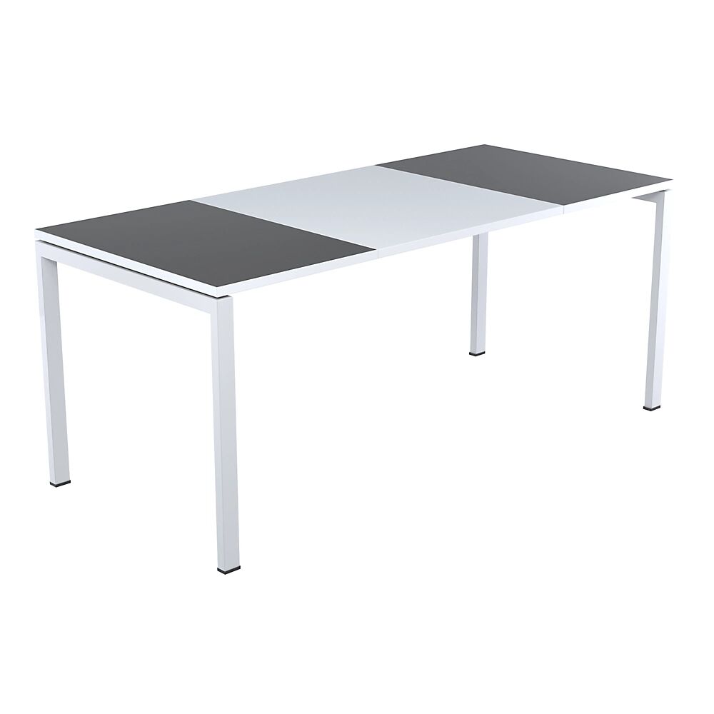 Paperflow Schreibtisch easyDesk® Breite 1800 mm anthrazit