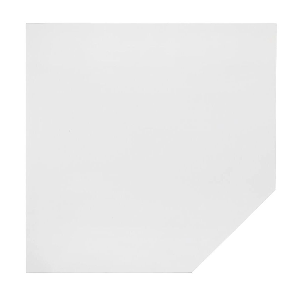 VIOLA - Verkettung Eckplatte 1200 x 1200 mm, Fuß höhenverstellbar weiß