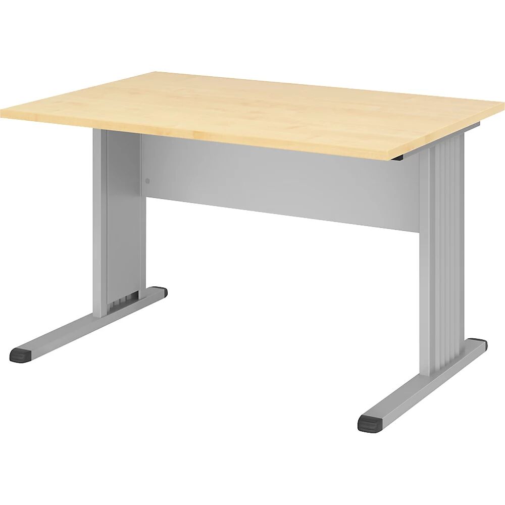 VERA-ZWO - Schreibtisch mit C-Fuß-Gestell Breite 1200 mm Ahorn-Dekor