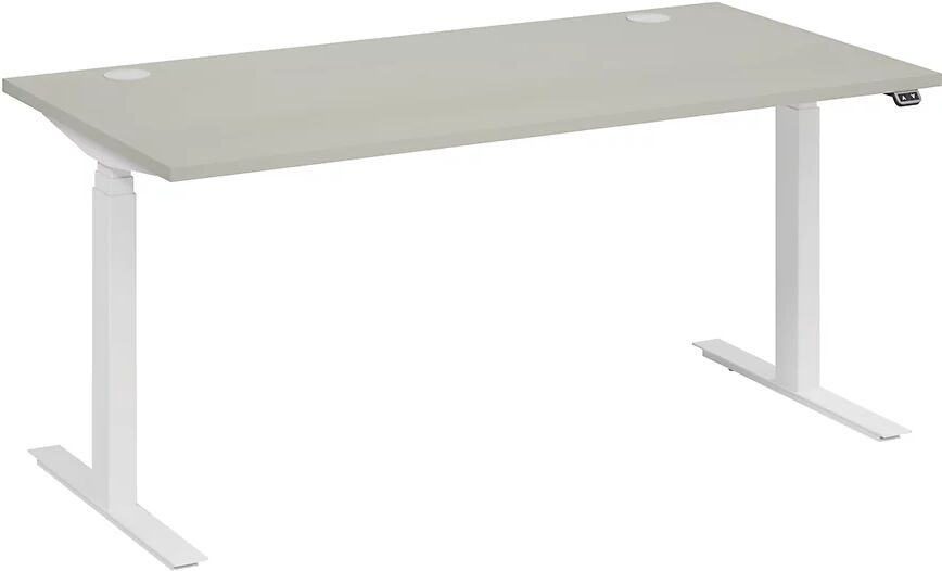 Schreibtisch BOTTOM-UP white BxT 1600 x 900 mm lichtgrau