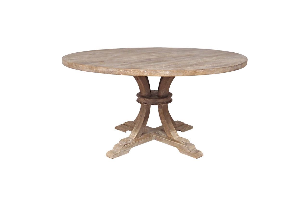 Chehoma Runder Tisch aus Holz Valbelle