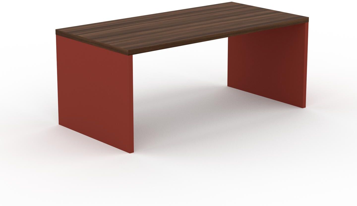 MYCS Bürotisch Massivholz Nussbaum, Holz - Moderner Massivholz-Bürotisch: Einzigartiges Design - 180 x 75 x 90 cm, konfigurierbar