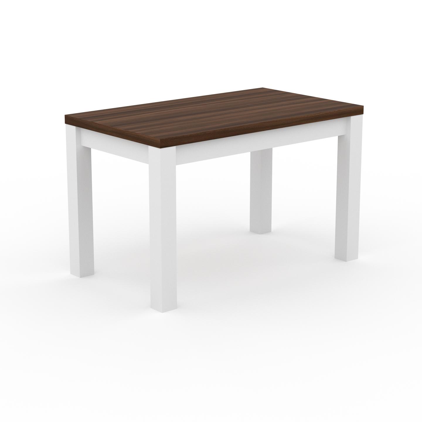 MYCS Designer Esstisch Massivholz Nussbaum - Individueller Designer-Massivholztisch: mit Tischrahmen - Hochwertige Materialien - 120 x 76 x 70 cm, Modular