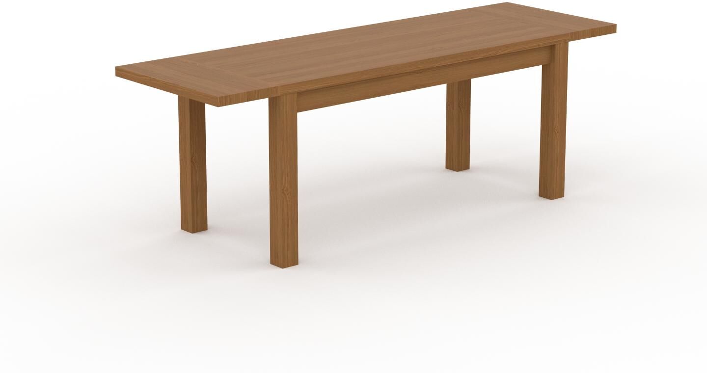 MYCS Holztisch Massivholz Eiche - Eleganter Massivholztisch: mit Tischrahmen, hochwertige Materialien - 220 x 76 x 70 cm, konfigurierbar