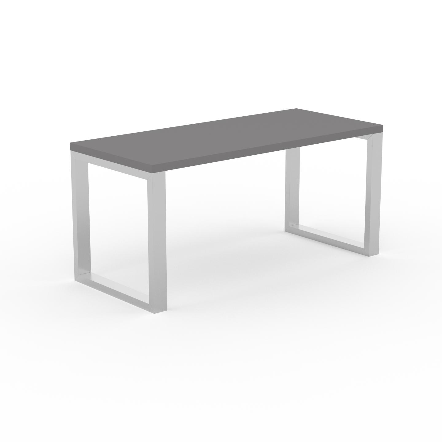 MYCS Schreibtisch Massivholz Grau - Moderner Massivholz-Schreibtisch: Einzigartiges Design - 160 x 75 x 70 cm, konfigurierbar
