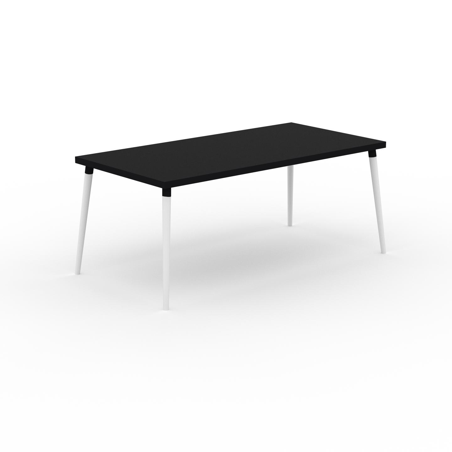 MYCS Designer Esstisch Massivholz Schwarz - Individueller Designer-Massivholztisch: Einzigartiges Design - 180 x 75 x 90 cm, Modular