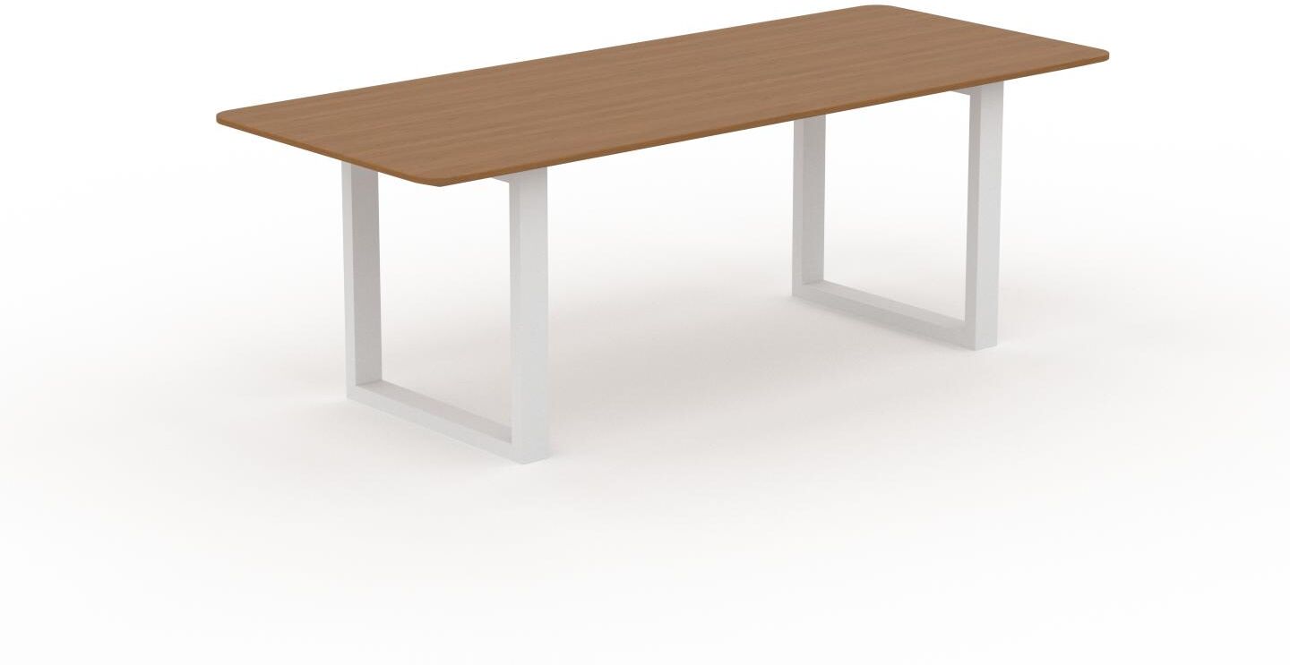 MYCS Designer Esstisch Massivholz Eiche, Holz - Individueller Designer-Massivholztisch: Einzigartiges Design - 220 x 75 x 90 cm, Modular