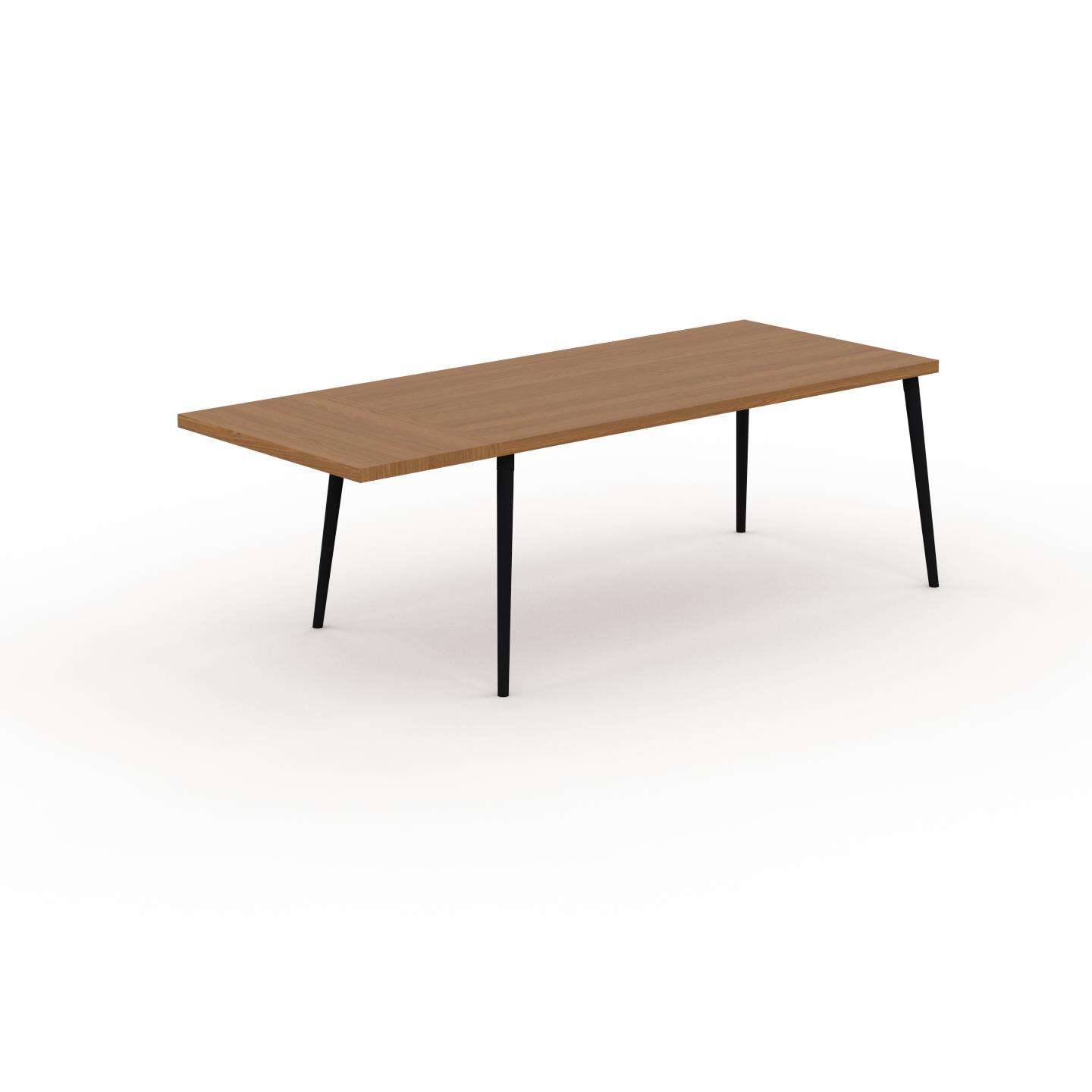 MYCS Designer Esstisch Massivholz Eiche, Holz - Individueller Designer-Massivholztisch: Einzigartiges Design - 230 x 75 x 90 cm, Modular