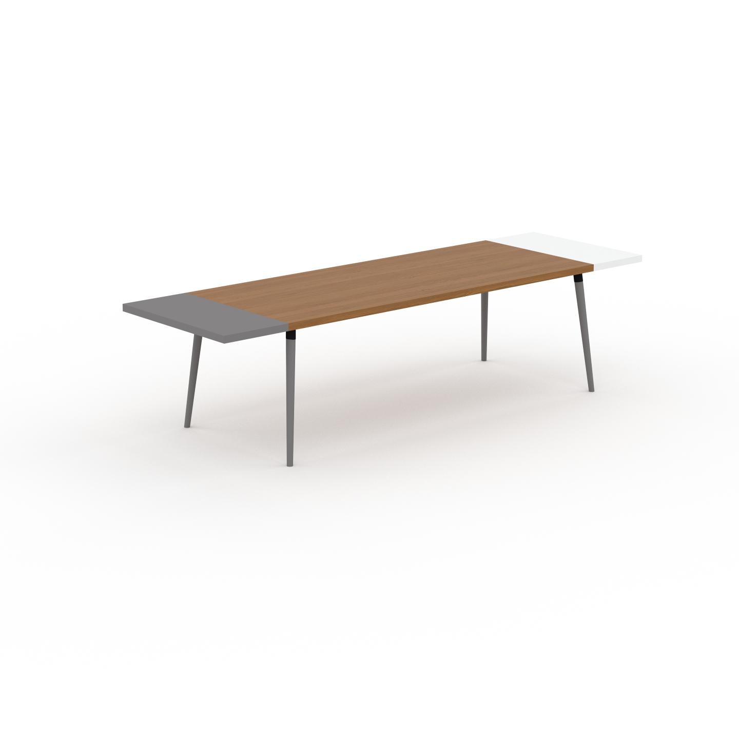 MYCS Designer Esstisch Massivholz Eiche, Holz - Individueller Designer-Massivholztisch: Einzigartiges Design - 300 x 75 x 90 cm, Modular