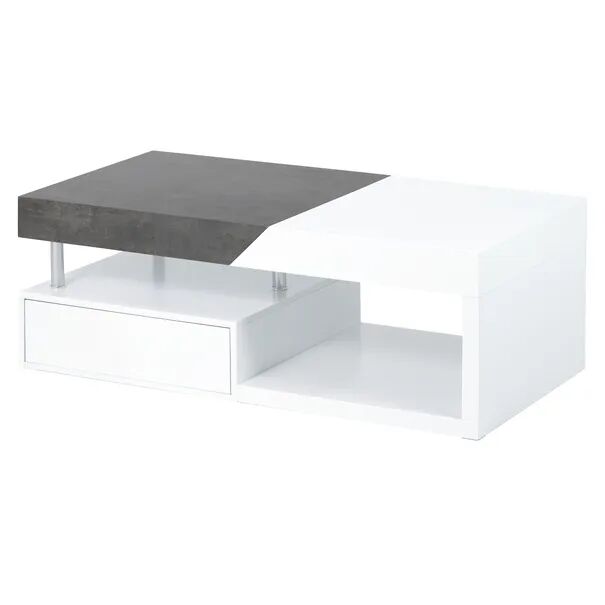Sconto Konferenční stolek TARAGONA bílá/šedá