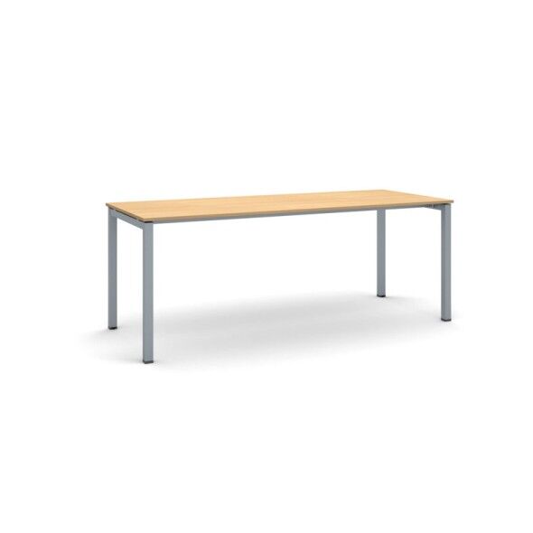 B2B Partner Stůl primo square se šedostříbrnou podnoží 2000 x 800 x 750 mm, buk