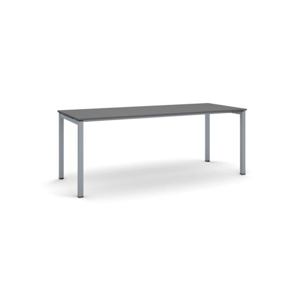 B2B Partner Stůl primo square se šedostříbrnou podnoží 2000 x 800 x 750 mm, grafit
