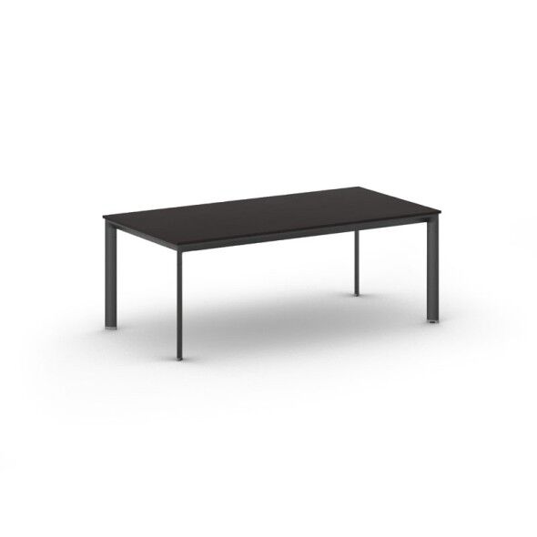 B2B Partner Kancelářský stůl primo invitation, černá podnož, 2000 x 1000 mm, wenge