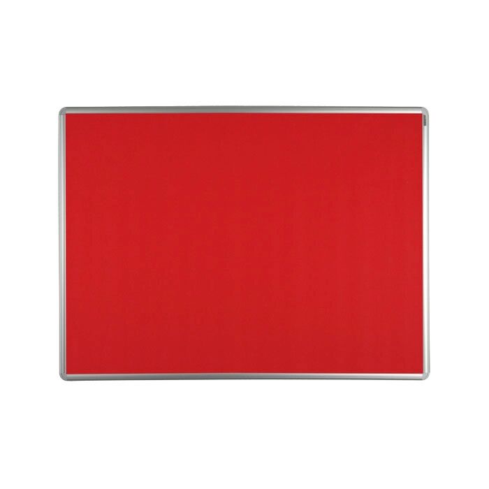 ekoTAB Textilní nástěnka ekotab v hliníkovém rámu, 90x60 cm, červená