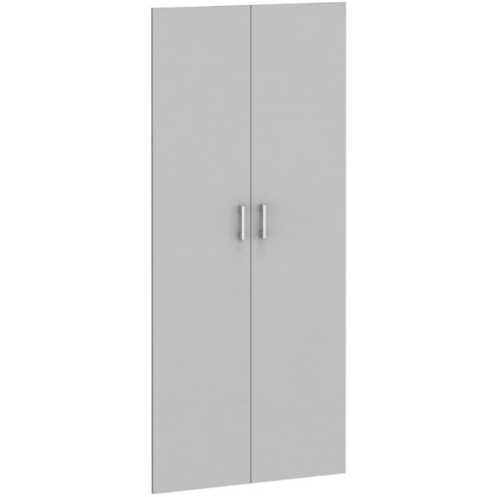 B2B Partner Dveře pro regály kombi, výška 1838 mm, na 5 polic, šedé