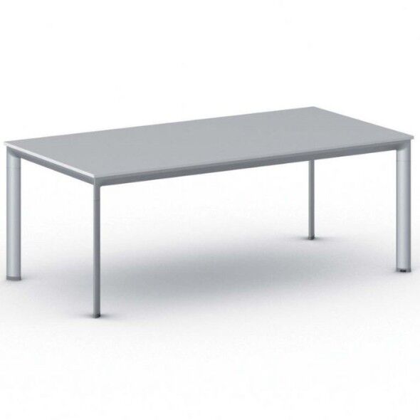 B2B Partner Kancelářský stůl primo invitation, šedostříbrná podnož 2000 x 1000 mm,
