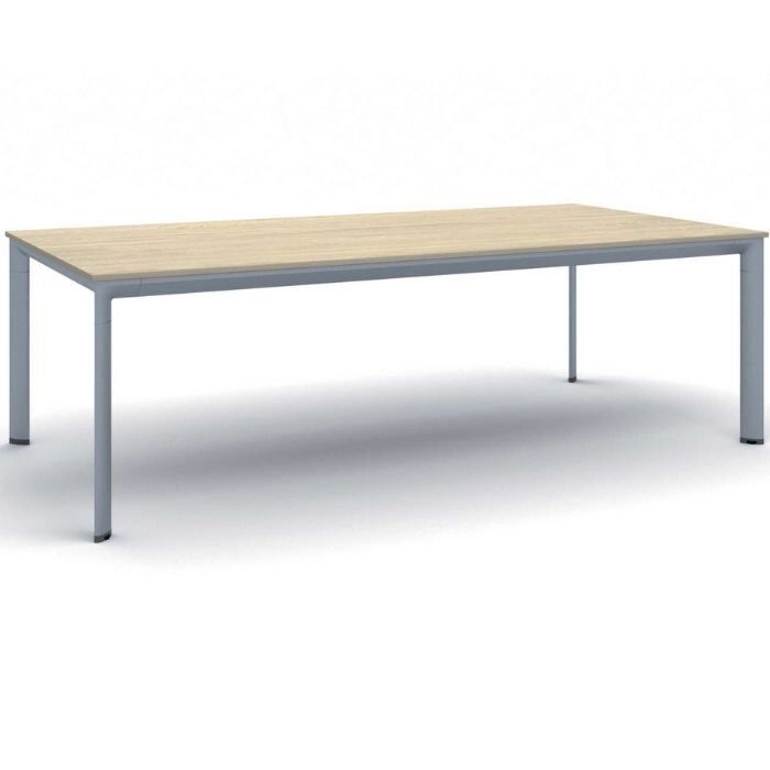 B2B Partner Kancelářský stůl primo invitation, šedostříbrná podnož 2400 x 1200 mm,