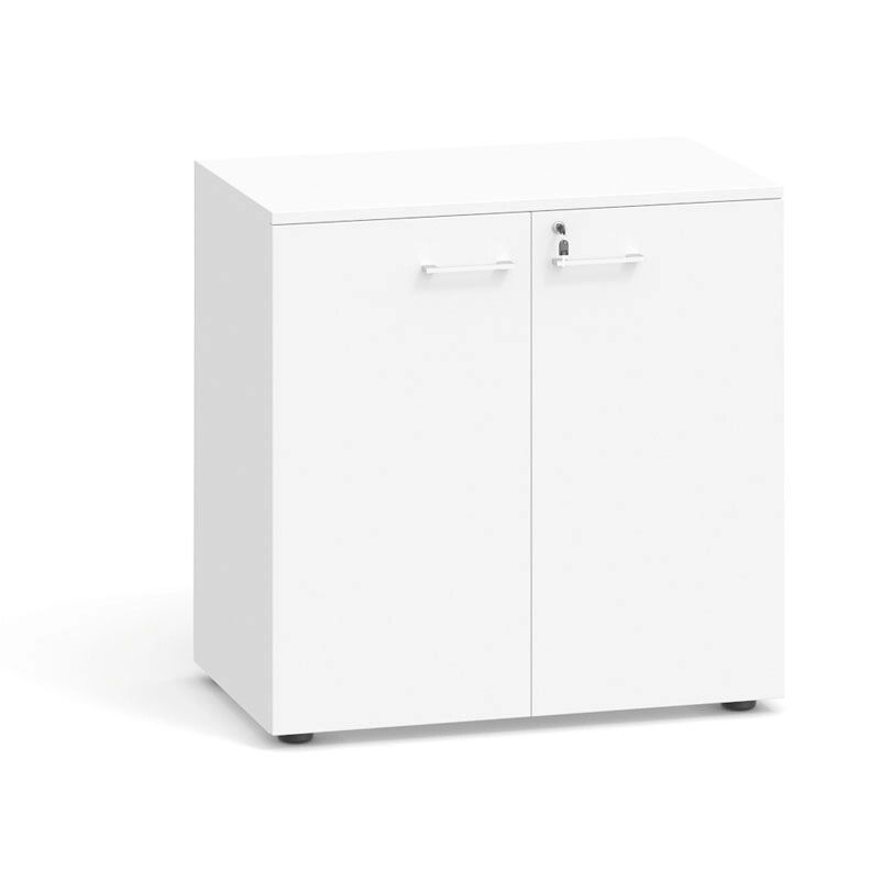 B2B Partner Nízká kancelářská skříň primo, 740 x 800 x 420 mm, bílá