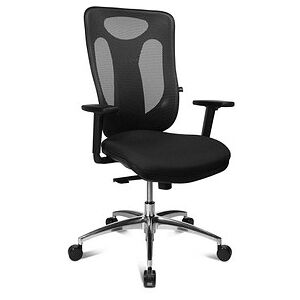 Topstar Bürostuhl Sitness Net Pro 100, NN39T T20 Stoff schwarz, Gestell alu