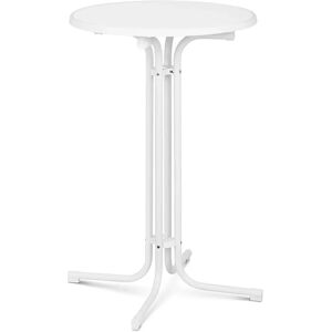 Royal Catering Stehtisch - Ø 70 cm - klappbar - weiß RC-BIS70FW