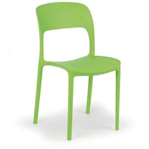 B2B Partner Design-Esszimmerstühle aus Kunststoff REFRESCO, grün
