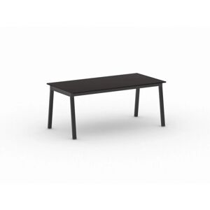 B2B Partner Schreibtisch, Mehrzwecktisch PRIMO BASIC, 1800 x 900 mm, schwarzes Fußgestell, wenge